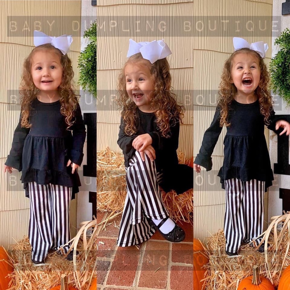 Black and White hi-low Set